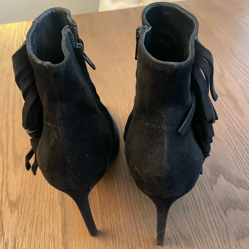 Saint Laurent fridge suede black boots sz 40 - Picture 5 of 5